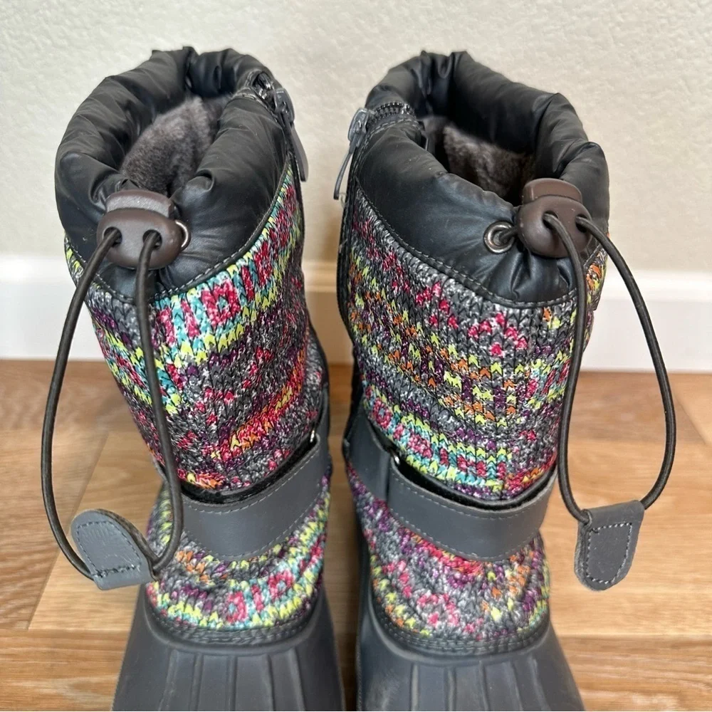 Dream Pairs Kamick Waterproof Mid Calf Girls Snow Boots, Size 4